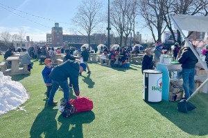 Faithful Fans Freeze At Islanders Watch Party