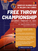 Basketball Free Throw Championship Set For February 24