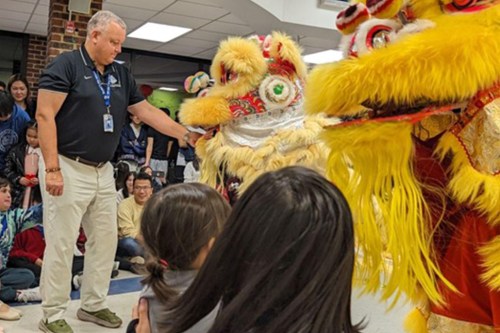 LunarNewYear_B RHS Principal Dr. Scott Andrews at the Lunar New Year celebration. (Contributed photo)