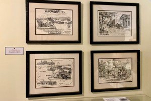 Cow Neck Peninsula Historical Society Display At Baxter Estates Village Hall