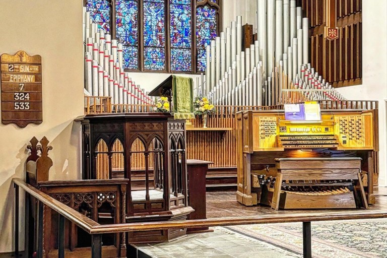 The organ and pipes at Christ Church Manhasset.
(Photos by Christ Church Manhasset)