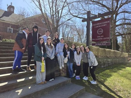 AP Biology students from Carle Place High School recently visited the Cold Spring Harbor DNA Laboratory (Courtesy of the Carle Place School District).