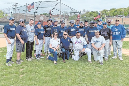 The Long Island Bombers team plays with the Sea Cliff Glen Head Lions Club. (Photo courtesy the Long Island Bombers)