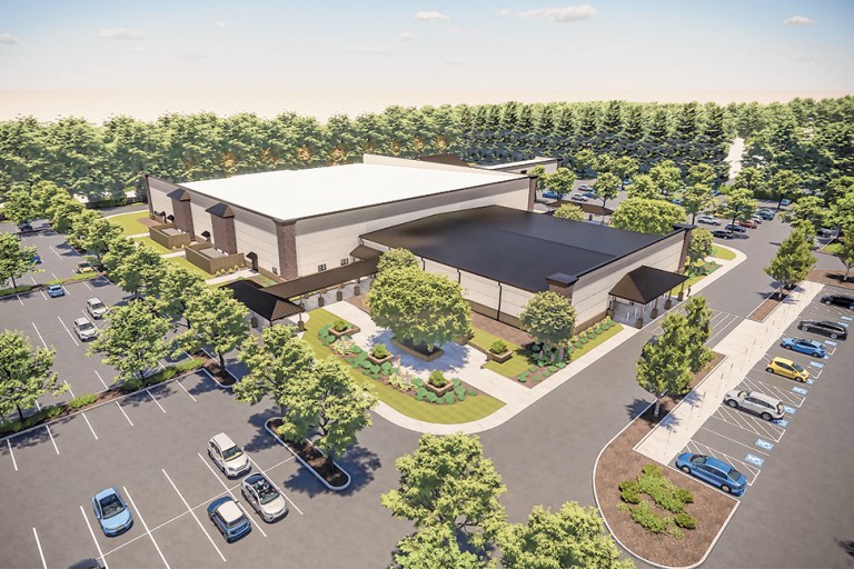 LIAH-rendering-1 Renderings of the finished assembly hall.
(Images from the Christian Congregation of Jehovah’s Witnesses)