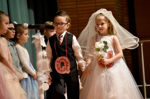 McKenna Elementary School kindergartners culminated a phonics lesson on the letter Q with a QU wedding. (Contributed photo)