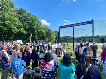 CoverImage The Great Neck South High School baseball field has been renamed to Prendergast Memorial Field (Photos by Julie Prisco)