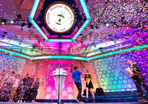 Scripps National Spelling Bee, 2023 (Photo by E.M. Pio Roda/Scripps National Spelling Bee)