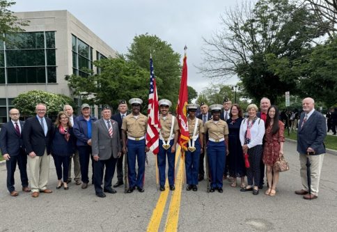 Memorial Day image 5 William Bradford Turner Post #265 hosted its annual ceremonies on May 27, including a memorial service at the Cathedral of the Incarnation, followed by a parade through the village and a ceremony at the Veterans Memorial on Seventh Street. (Credit: Inc. Village of Garden City via Facebook)