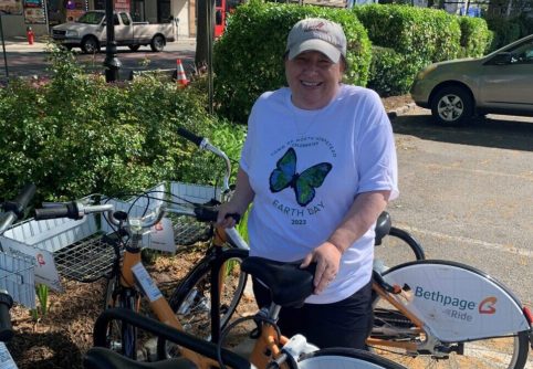 Councilmember Mariann Dalimonte encourages residents to grab a PedalShare bike this summer (Contributed photo)