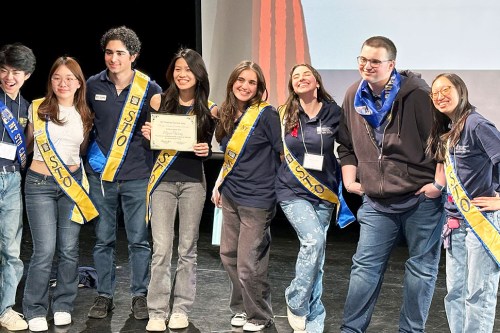 ThespianFest_B TOP The 2023–24 State Thespian Officers who helped organize this year’s festival include North High student Samuel Friedmann and South High students Alexis Dorf, Sophia Leong, and Alyssa Wong. (Contributed photo)