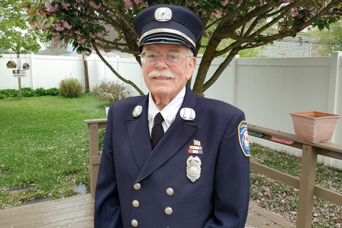 Richard Weigele is celebrating 50 years of service at the Manhasset-Lakeville Fire Department.
(Photo courtesy Richard Weigle)