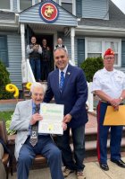 WWII Hero From Hicksville Honored On 99th Birthday