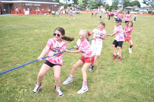 FieldDay_A The tug-of-war was one of the traditional field day events that students enjoyed. (Photos courtesy of the Massapequa School District)