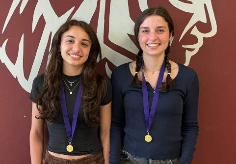 NLE Four Year Gold Medalists, seniors Armeen Panthaki and Elizabeth Rosado (Courtesy of Garden City Public Schools)