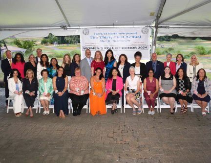 Honorees and local elected officials at the Women's Roll of Honor 2024 (Photos by Russell Lippai, Town of North Hempstead)