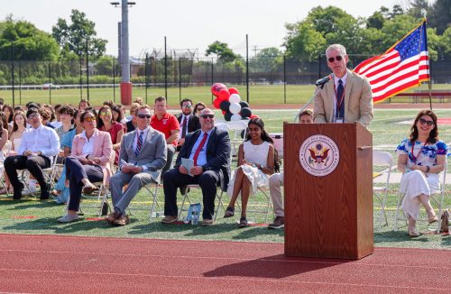 MovingUp_A H.B. Thompson Middle School moving up ceremony (Photos from Syosset Public School)