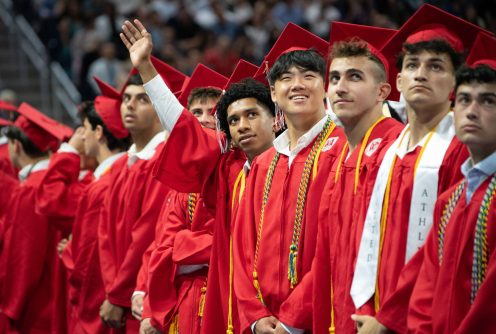 SCSD_6 Students at the Syosset High School graduation (Photos from Syosset Central School District)