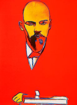 1 Andy Warhol, Red Lenin (1987). (Photo courtesy of Nassau County Museum of Art.)