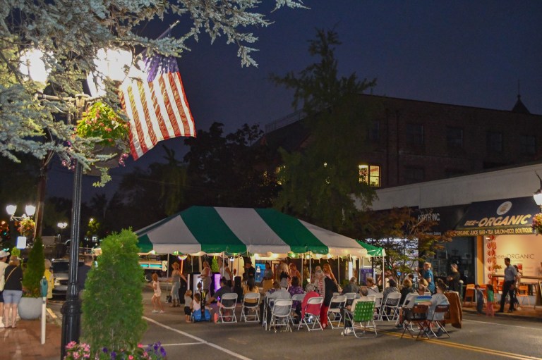 GN Promenade_A Entertainment at one of last year's Summer Promenades (Photo from the Great Neck Business Improvement District's Facebook)