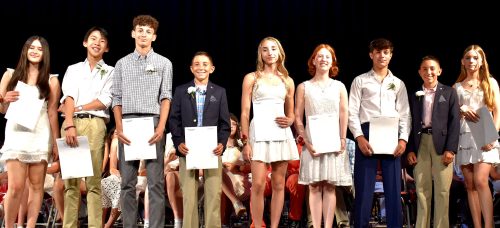 NSMovingUp_D North Shore Eighth-Graders at the Moving Up Ceremony (Photos from Shelly Newman)