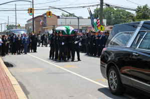 Funeral Services Held For NYPD Officer Killed In Deer Park Nail Salon Crash