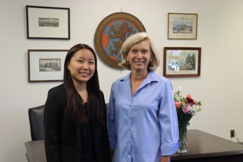 Summer Intern L-R: Allena Kim, Student at Roslyn High School and Nassau County Comptroller Elaine Phillips. (Photo courtesy of the Office of Comptroller Phillips)