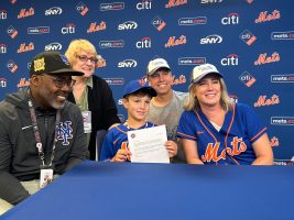 Child cancer survivor becomes a Met for the day