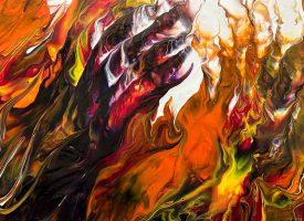 Local artist featured in abstract exhibit at Syosset Public Library