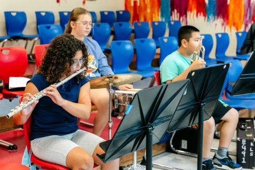 Orchestra students played an arrangement together at the Bethpage UFSD summer enrichment program. (Photos courtesy of Bethpage Union Free School District)