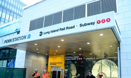 The Long Island Railroad terminal at Penn Station (Photo by Marc A. Hermann with the MTA)