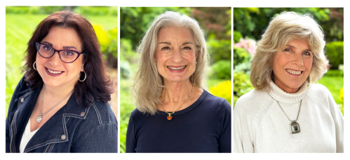 Art lovers fling From the left, Piper R. Lyman, Ellen Hallie Schiff
and Alice Riordan (Photos provided by The Art Guild)