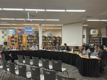 IMG_3103 The Sept. 26 Board of Education meeting (Photo provided by the Jericho School District)