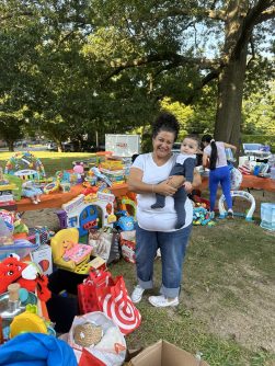 Assembly Member Gins Sillitti and her son William Clemency (Photo from the Office of Assembly Member Gina  Sillitti)