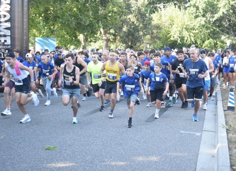 The 760 participants in the inaugural Wantagh Warrior 9/11 Memorial 5K were off as the race began shortly after 9 a.m. on Sept. 22. (Photos courtesy of the Wantagh School District)