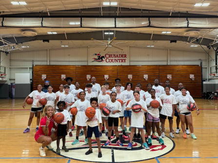 The second annual Arella Guirantes basketball camp in the LuHi gymnasium (Photos by Hannah Devlin)