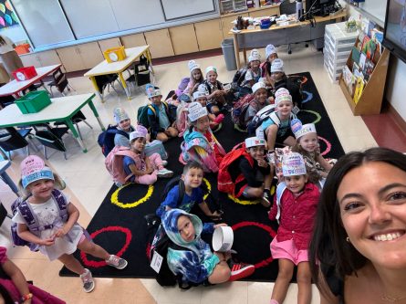 k wles day 1 North Side School students participate in Spanish lessons as part of the
newly implemented World Languages in the Elementary School (WLES) program (Photos courtesy of the East Williston Union Free School District)