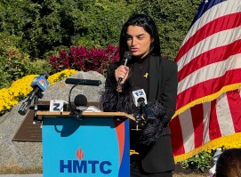Hamas attacks survivor speaks at the Holocaust Memorial and Tolerance Center