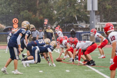 The Bethpage Golden Eagles faced off against the Mineola Mustangs at their
homecoming game on Sept. 28. (Photos courtesy of the Bethpage School District)
