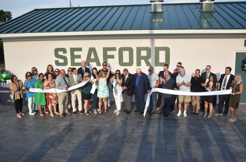 The Seaford School District celebrated the completion of the new comfort station with a ribbon-cutting ceremony on Aug. 26. (Photo courtesy of the Seaford School District)