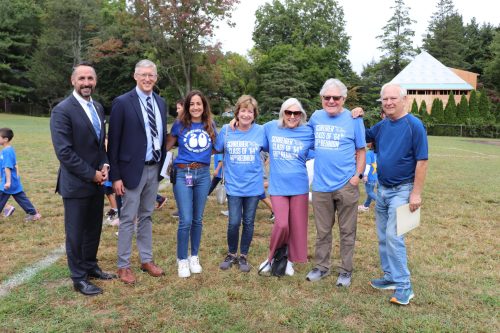 Salem reopen_A Pictured left to right, Michael Hynes, Christopher Shields, Pia Ferrante, Amy Bass, Barbara Larsen Hepner, Douglas Pitman and Peter Pitman (Photos by Port Washington School District)
